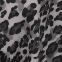 Grey Leopard Print Autumn Winter Ladies Scarf