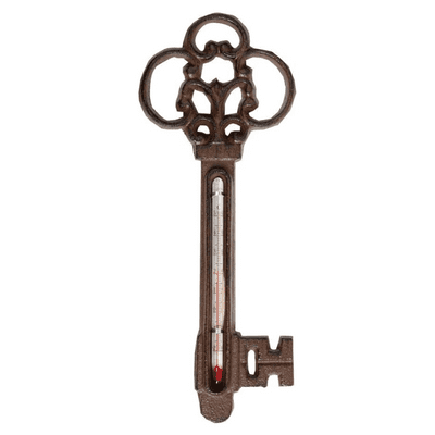 Hanging Cast Iron Key Thermometer