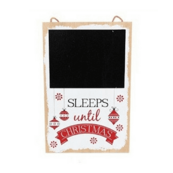Hanging Wooden Santa Design Chalk Board