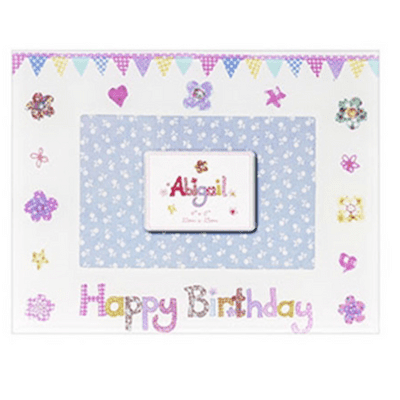 Happy Birthday Abigail Glass Photo Frame From The Leonardo Collection