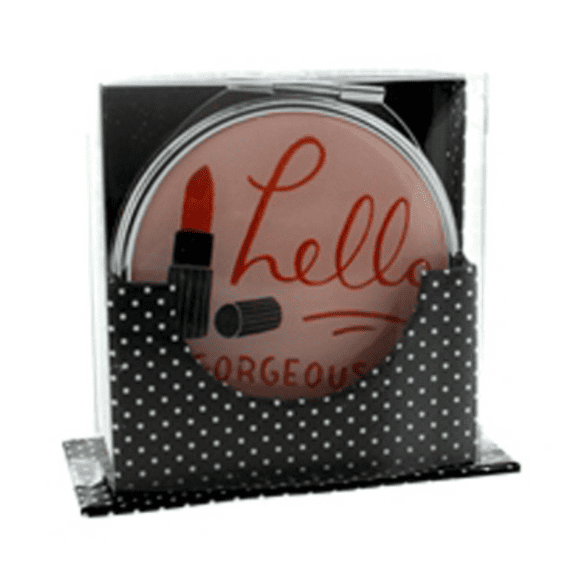 Hello Gorgeous Compact Mirror in a holder