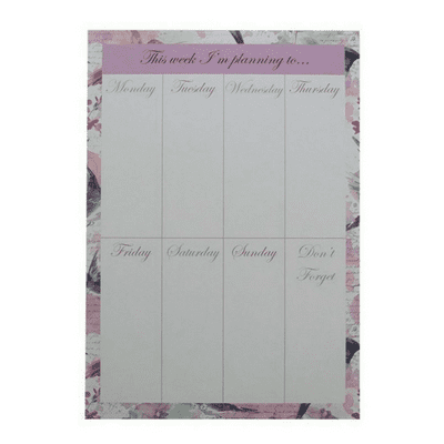 Hummingbird Design Magnetic Weekly Planner Design By Violet