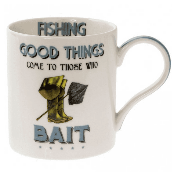 Humorous Fishing Mug from The Leonardo Collection