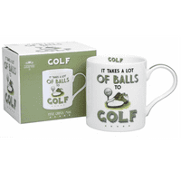 It Takes A Lot Of Balls To Golf China Mug from The Leonardo Collection