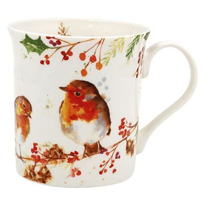 Jennifer Rose Winter Robin Design Mug