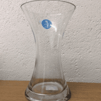 Knightsbridge Handmade Glass waisted vase, from The Casa Handmade Glass Range