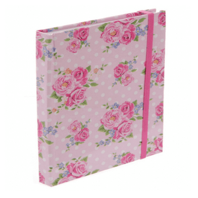 Laura Bell Pretty Pink Floral Design Chintz Notebook