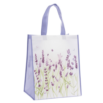 Lavender Design Reusuable Shopping Bag