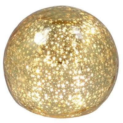 LED Gold Crackle Ball From Shudehill