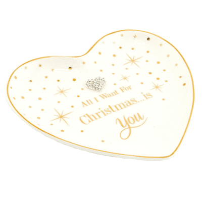 Leonardo Mad Dots Christmas Heart Trinket Dish