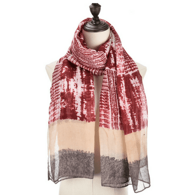 Lightweight Striped Design Ladies Fashion Scarf