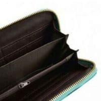 Long Navy Dotted Design Wallet Purse