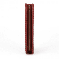 Long Red Purse With Cut Out Design