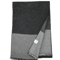 Men's Dark Grey Scarf Edged with a pale Grey Band