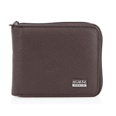 Men's Imperial Horse Leather Wallet In Coffee