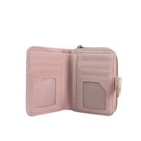 Mihaela Quilted Design Purse Wallet In Nude