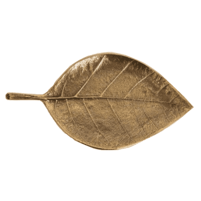 Old Gold Colour Aluminium Leaf Decoration Plate