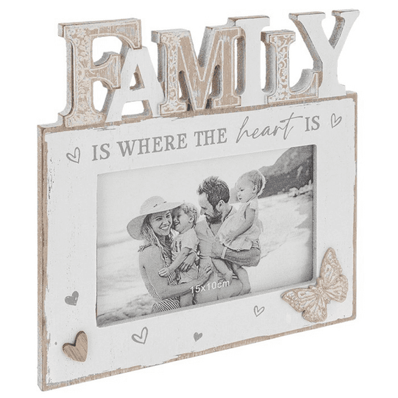Papillon Message Photo Frame 'Family' From Shudehill