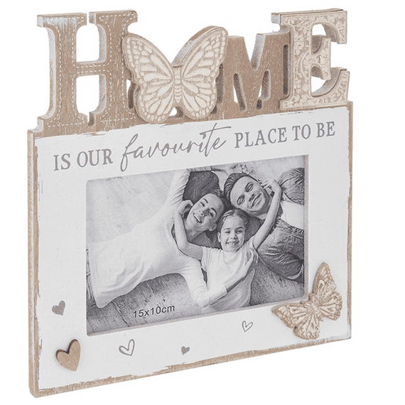 Papillon Message Photo Frame 'Home' From Shudehill