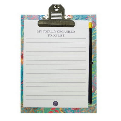 Paradise Clip Board & Pencil Set Designed by Violet