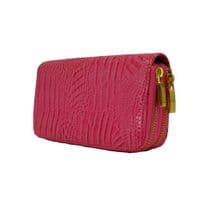 Patent Crocodile Texture Two Tone Coloured Purse