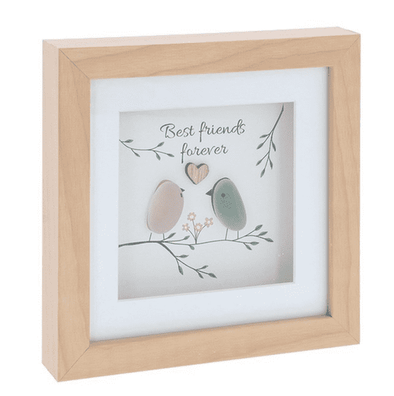 Pebble Design Square Plaque Best Friend Forever From Shudehill Giftware