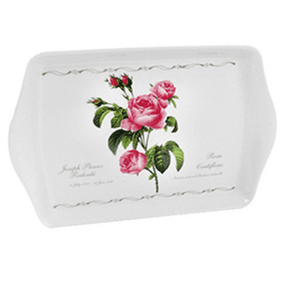 Pierre Redoute Small Plastic Rose Design Snack Tray