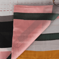 Pink Lightweight Fashion Scarf Lines And Frames Design