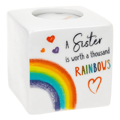 Rainbow Graphique Tealight Sister Theme