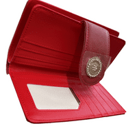 Red Multilayer Purse with Hollow Design