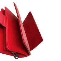 Red Multilayer Purse with Hollow Design