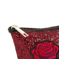 Red Sparkle Cosmetic Bag