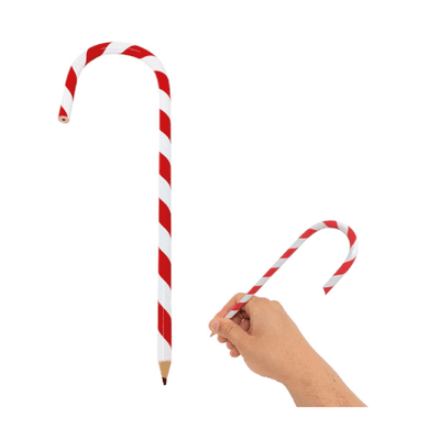 Red & White Candy Cane Pencil