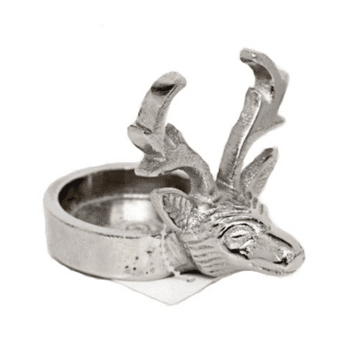 Reindeer Head Metal Tea Light Holder