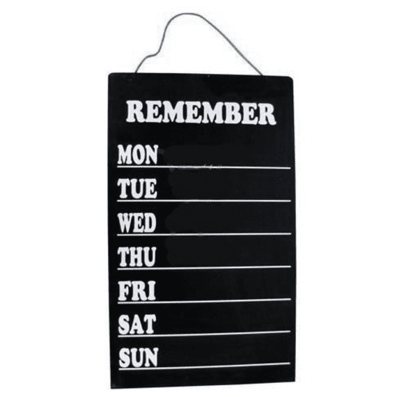 Remember Chalk Board with rope handle Shabby Chic Finish