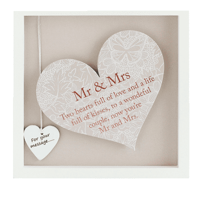 Said With Sentiment White Mr & Mrs Frame