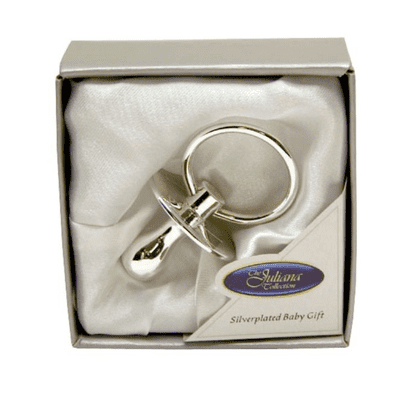 Silver Plated Baby's Dummy from The Juliana Collection