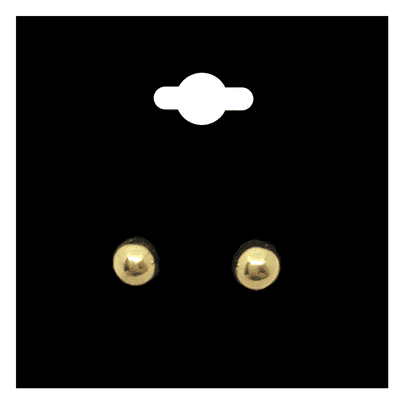 Small Round Gold Colour Studs