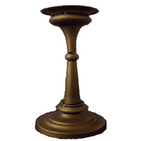Tall Vintage Inspired Regal Brass Coloured Candle Holder,