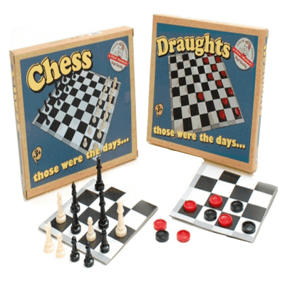 Those Were The Days...Retro Chess or Draughts Board Game