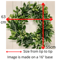 Tropical Inspired All Year Round Faux Greenery Door Wreath