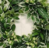 Tropical Inspired All Year Round Faux Greenery Door Wreath