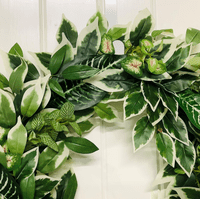 Tropical Inspired All Year Round Faux Greenery Door Wreath
