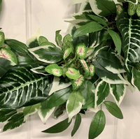 Tropical Inspired All Year Round Faux Greenery Door Wreath