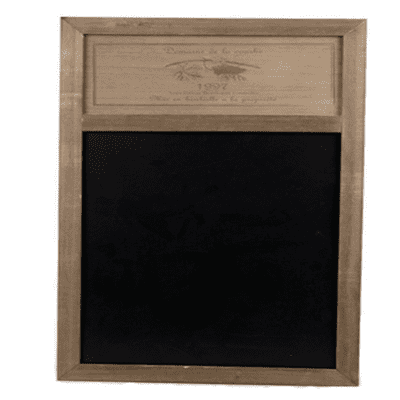 Vintage Wine Design Wooden Frame Blackboard