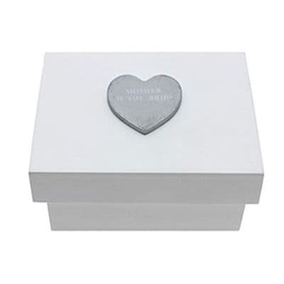 White Wooden Mother of the Bride Trinket