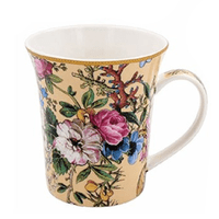 William Kilburn Set Of Four Floral Design Mugs