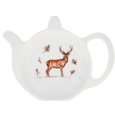 Winter Stag Design Tea Bag Tidy From The Leonardo Collection
