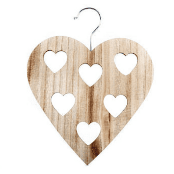 Wooden Scarf Tie Holder