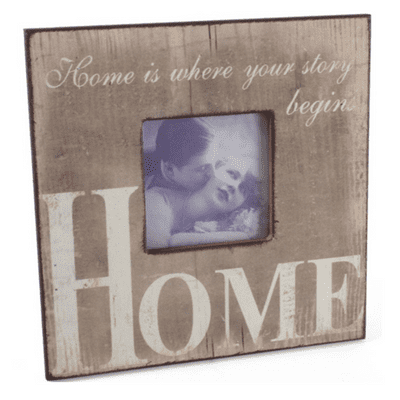 Wooden Shabby Chic 'Home' Photo Frame